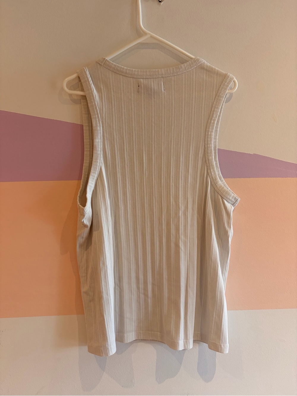 All Saints White Ribbed Tank Top - Picture 5 of 5